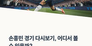 손흥민 경기 다시보기