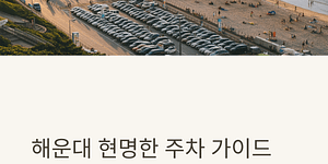 해운대 무료 주차