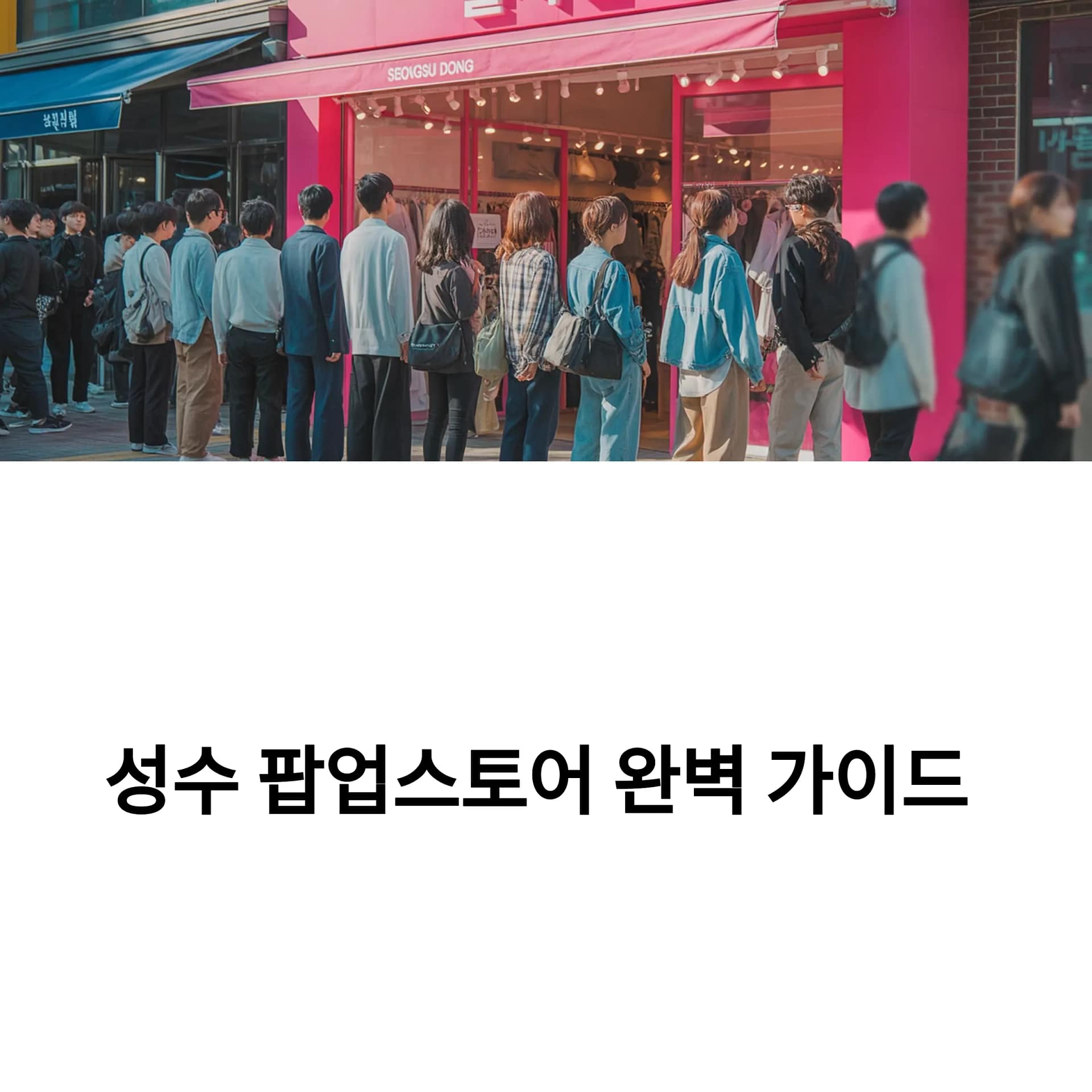 성수 팝업스토어 200% 즐기기! 한정판 굿즈와 핫한 브랜드 체험 완벽 가이드 | 카인코리아