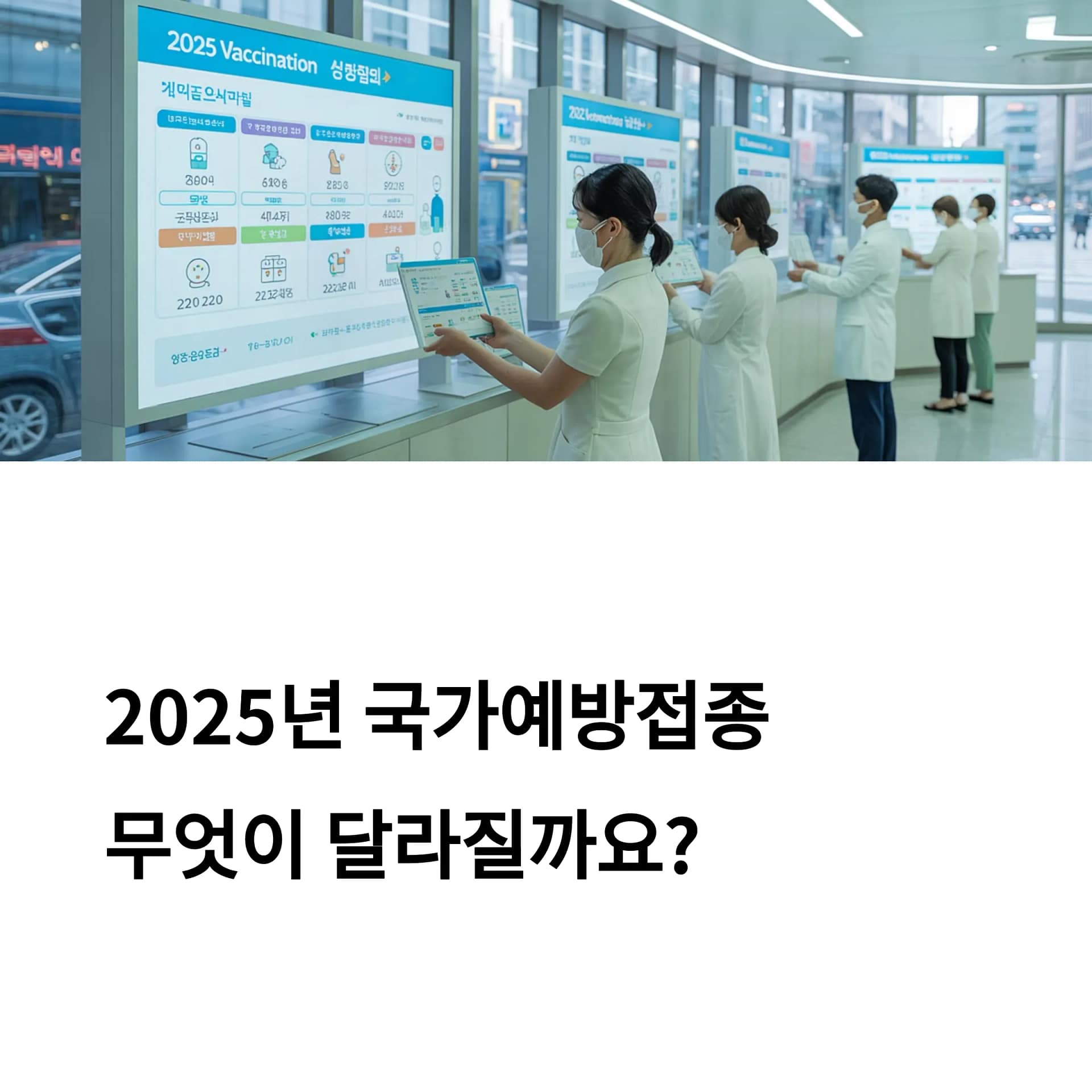 2025년 국가 예방접종 일정과 맞춤형 서비스, 꼭 알아야 할 변화와 혜택! | 카인코리아