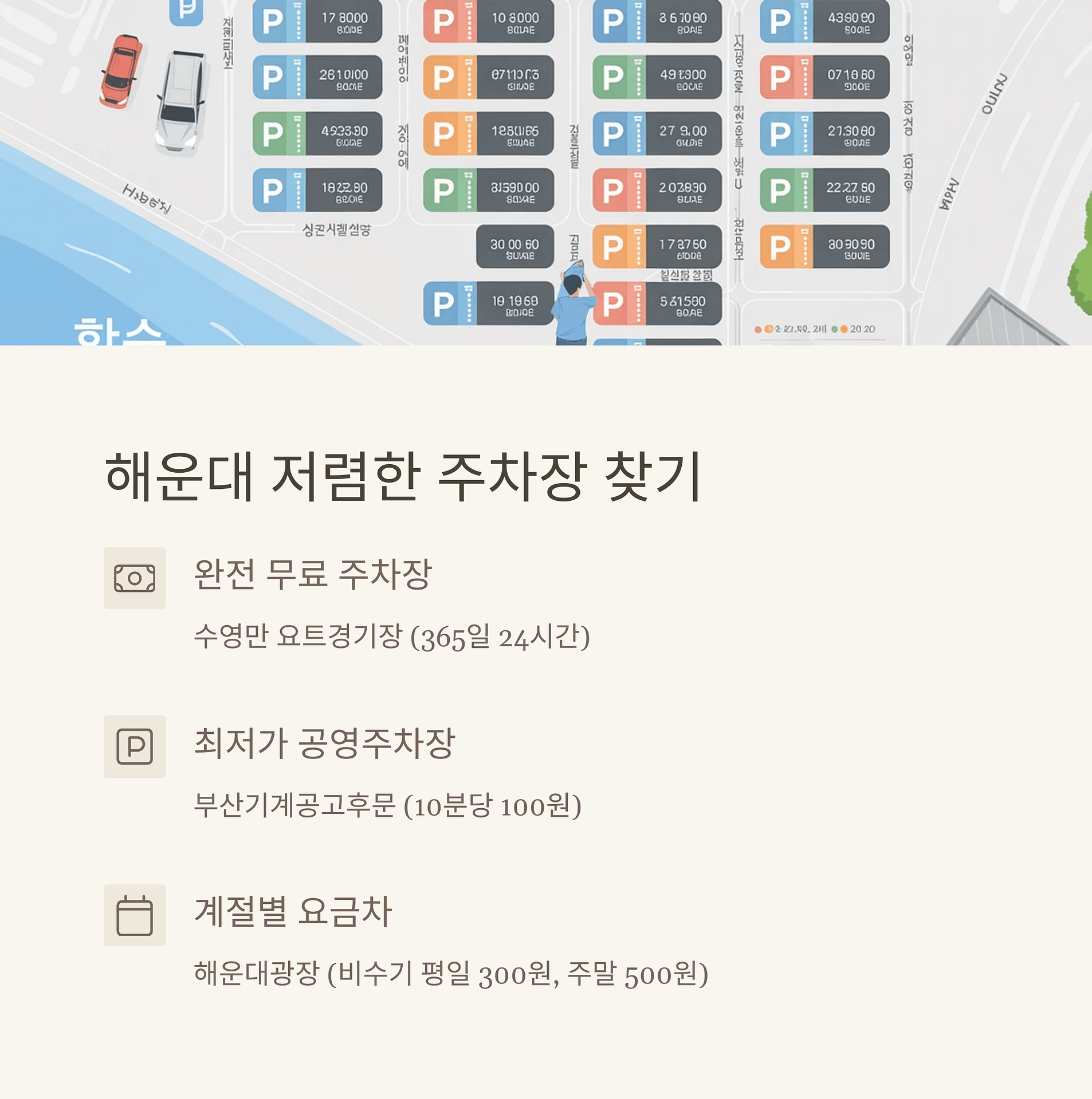 해운대 무료 주차 성공 팁! 현지인이 추천하는 가성비 주차장 완벽 가이드 | 카인코리아